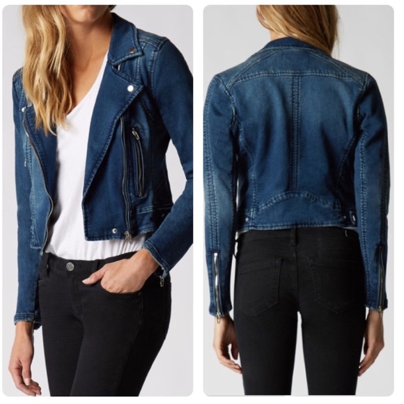 blanknyc denim moto jacket